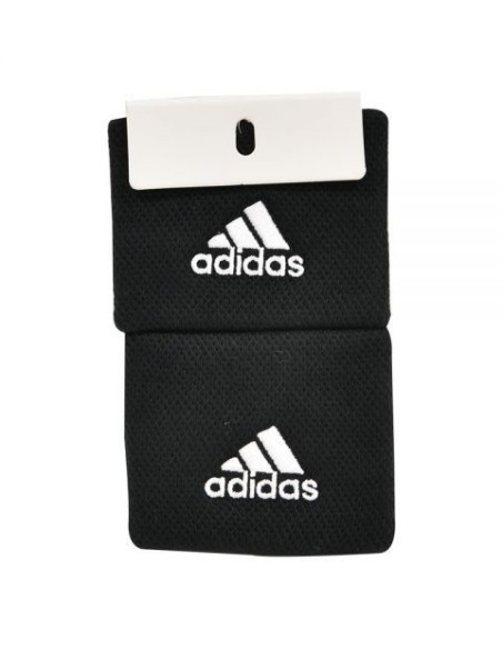 Muñequera Pequeña Adidas Tennis Negro Blanco | Ofertas de pádel